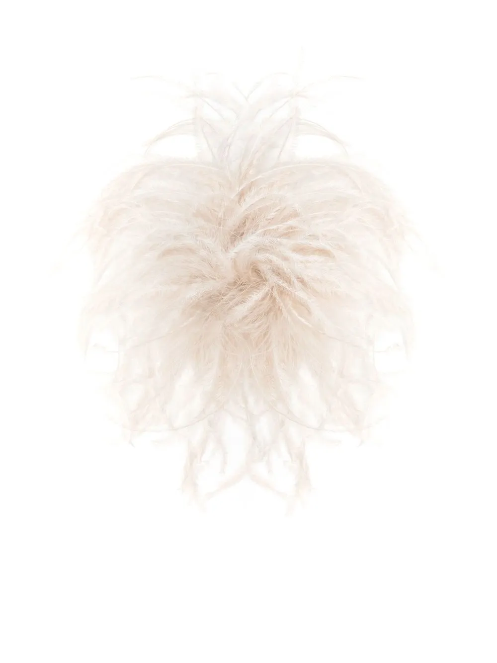 

Merci feather-detail brooch - Neutrals