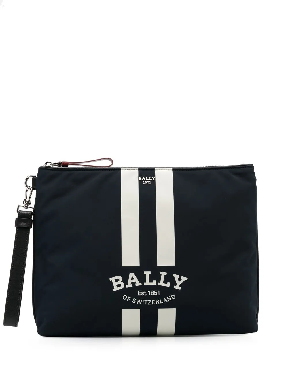 

Bally logo-print clutch bag - Blue