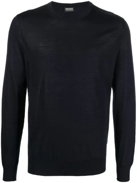 Zegna suéter de tejido fino 