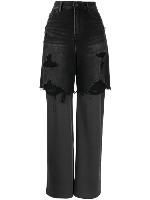 Goen.J distressed straight-leg jeans