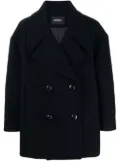 Goen.J double-breasted peacoat - Blue