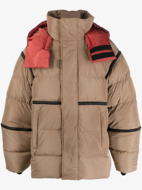 DSQUARED2 padded-panel coat