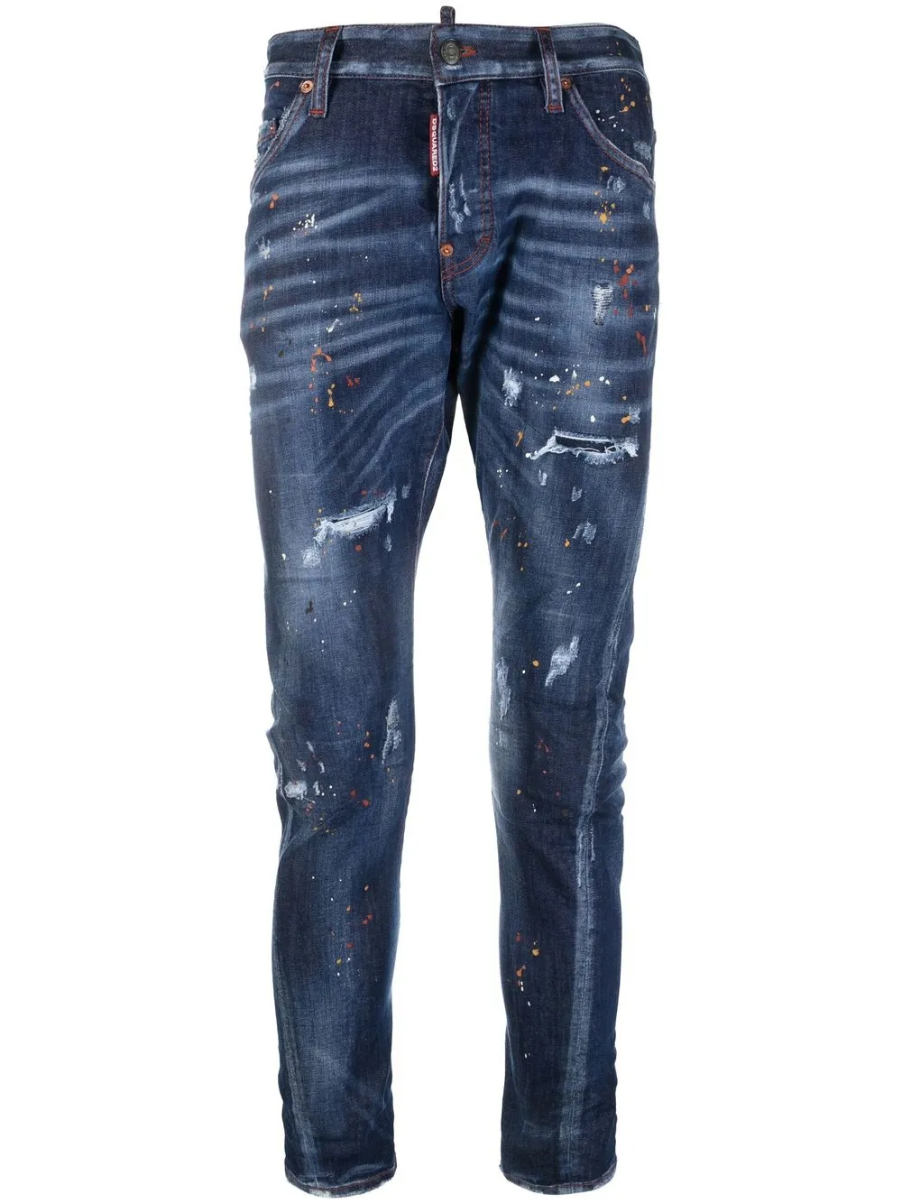 

Dsquared2 paint-splatter skinny jeans - Blue