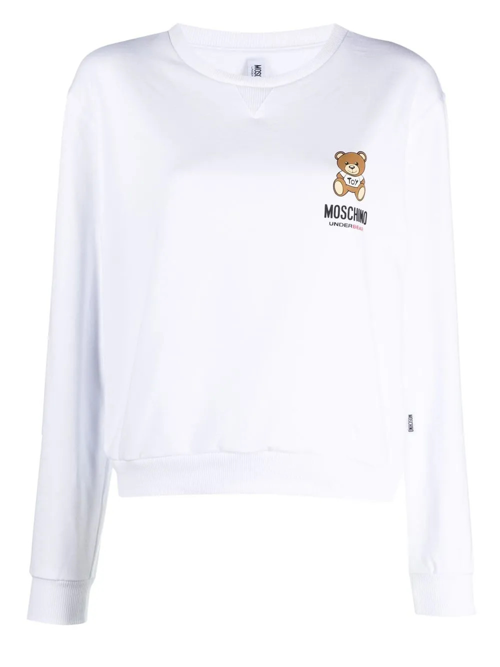 

Moschino logo-print cotton sweatshirt - White