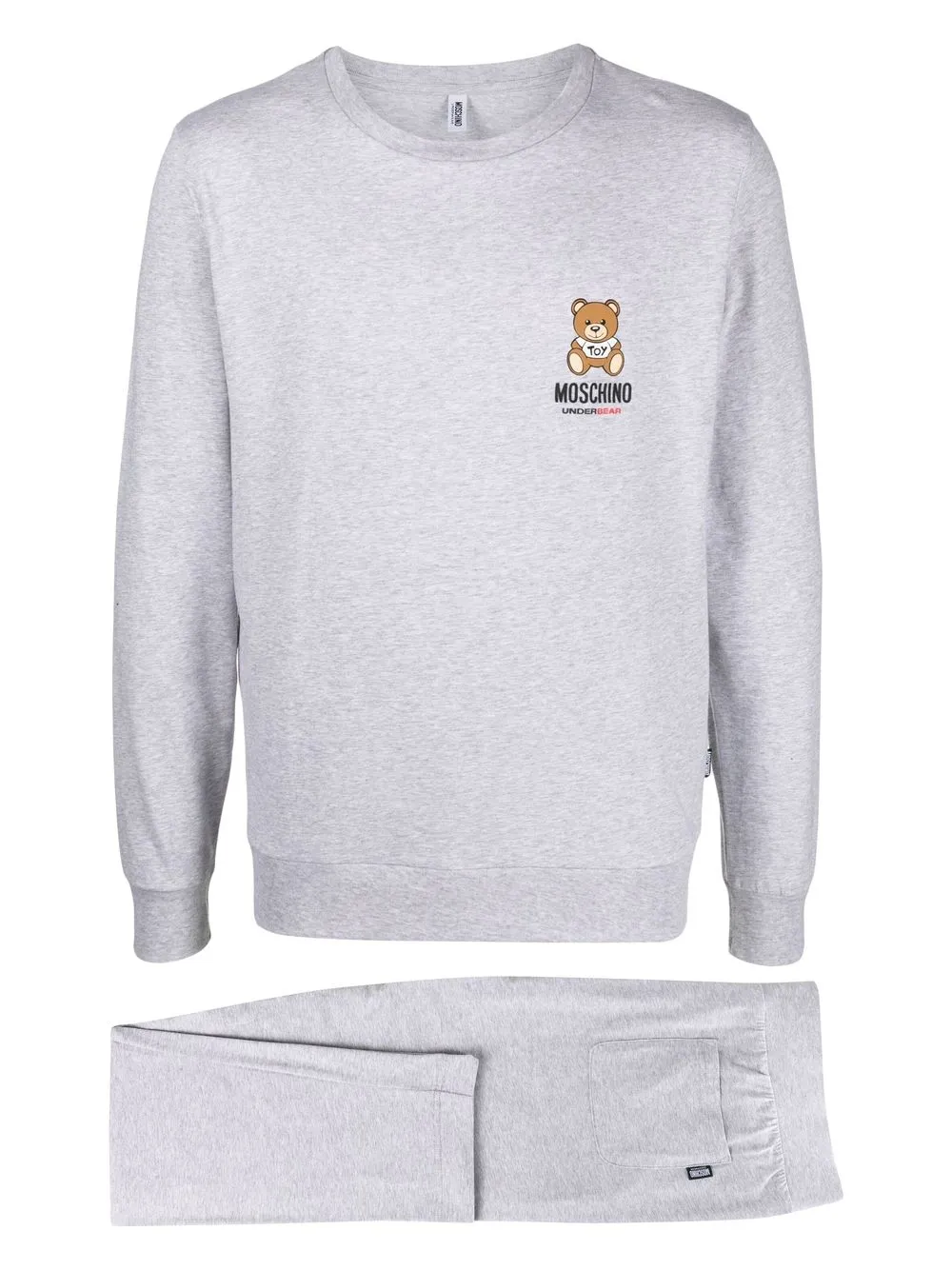 

Moschino logo-print pyjama set - Grey
