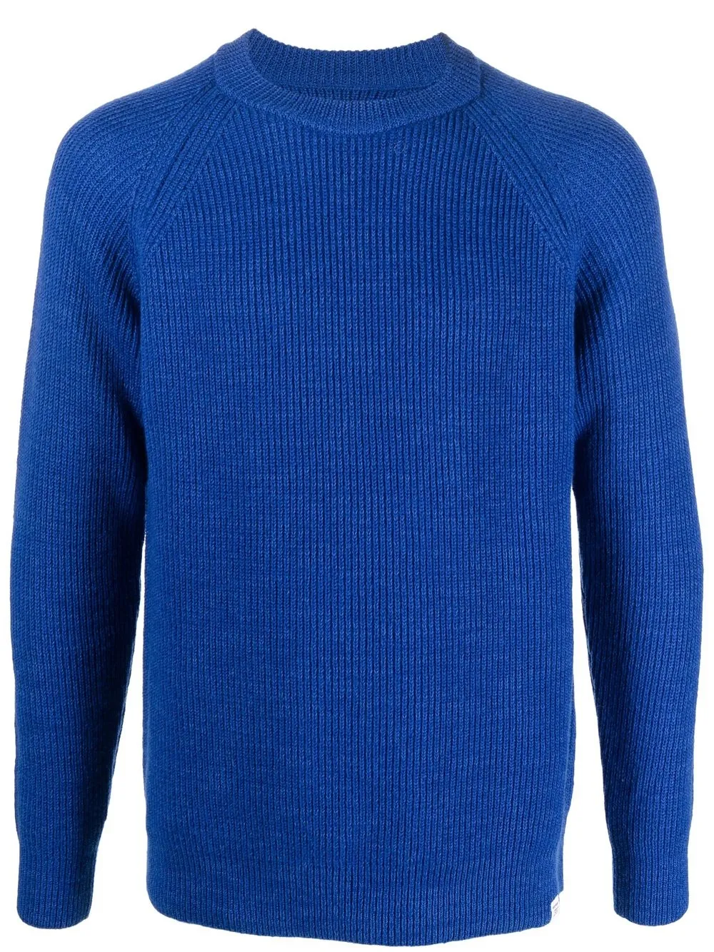 

Norse Projects purl-knit logo-patch jumper - Blue