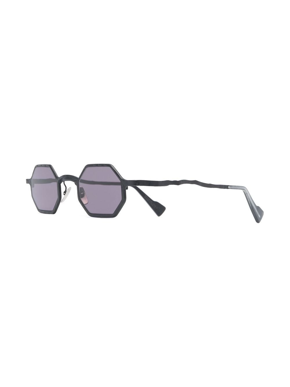 Shop Kuboraum Geometric-frame Tinted Sunglasses In Black