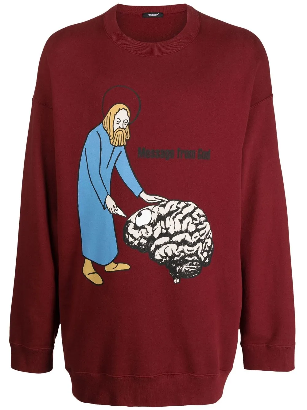 

Undercover Message From God graphic sweatshirt - Red