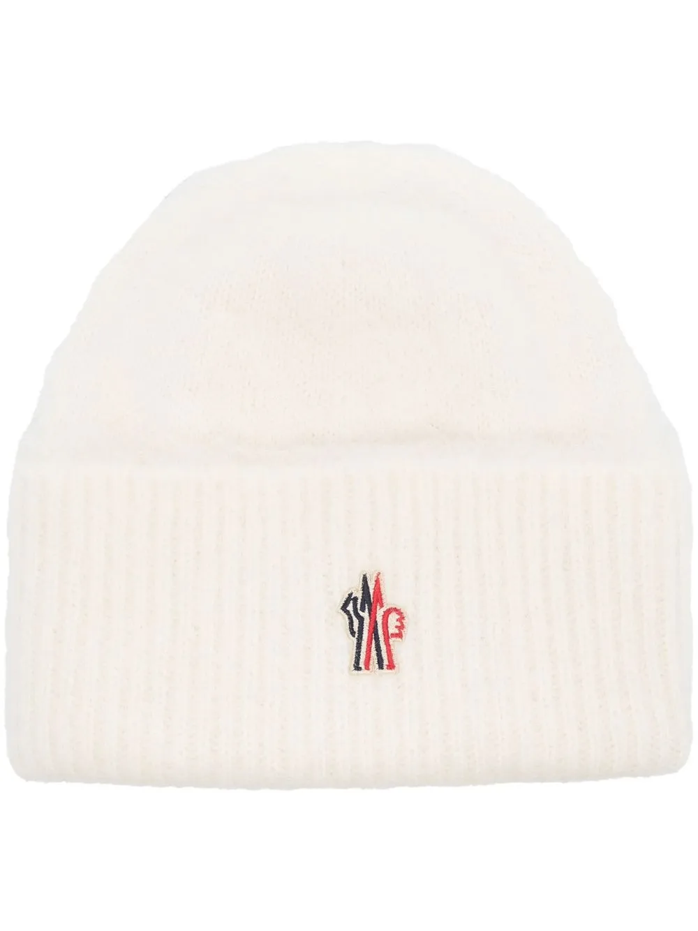 

Moncler Grenoble embroidered-logo knit beanie - White
