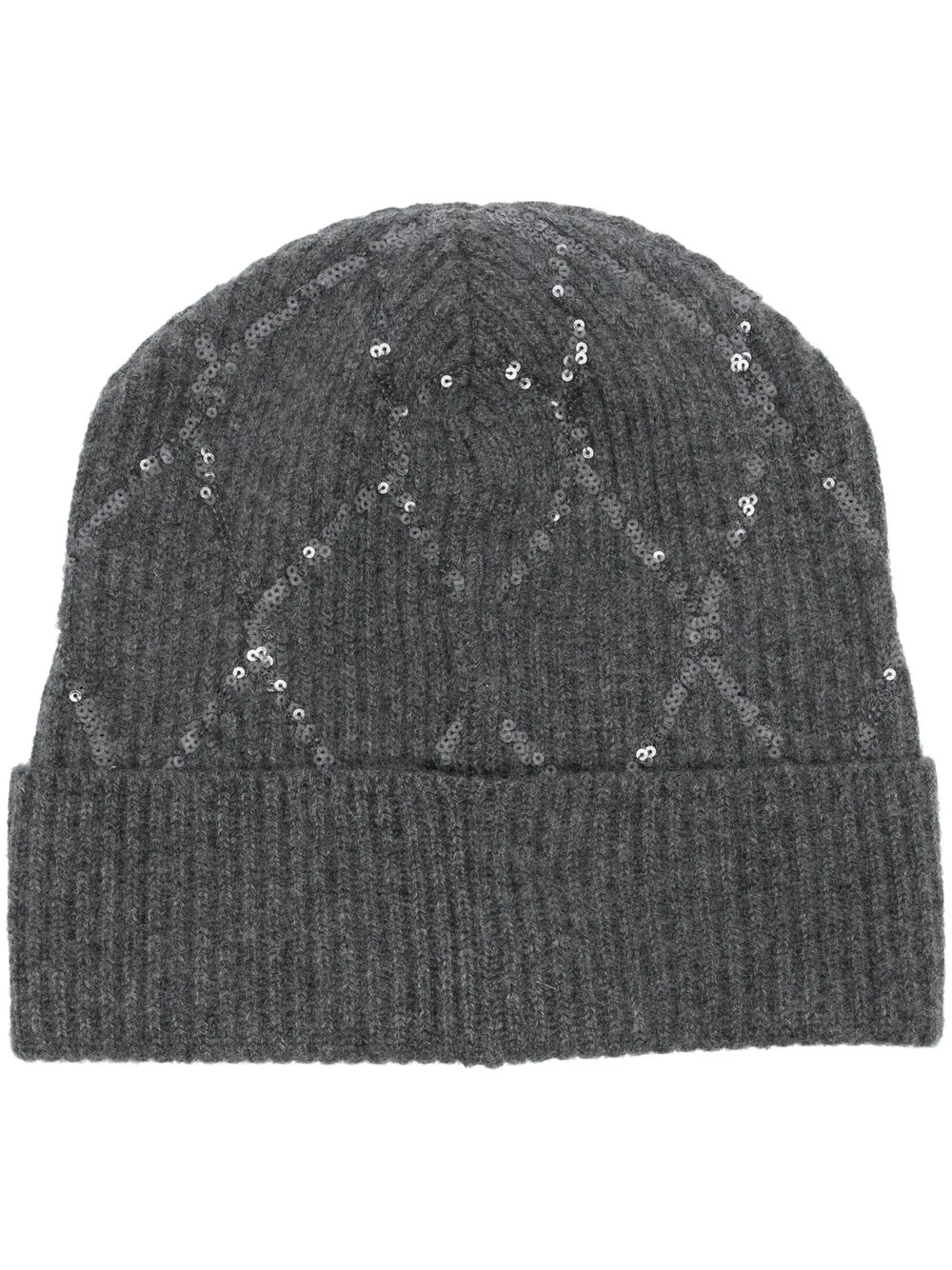 

Brunello Cucinelli sequin-embellished beanie - Grey