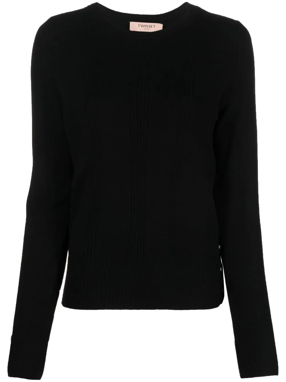 

TWINSET crew neck knitted jumper - Black