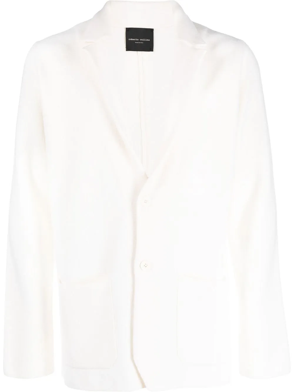 

Roberto Collina notched-lapel single-breasted blazer - White