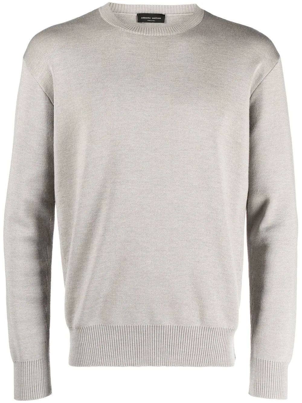 

Roberto Collina crew-neck long-sleeve jumper - Grey