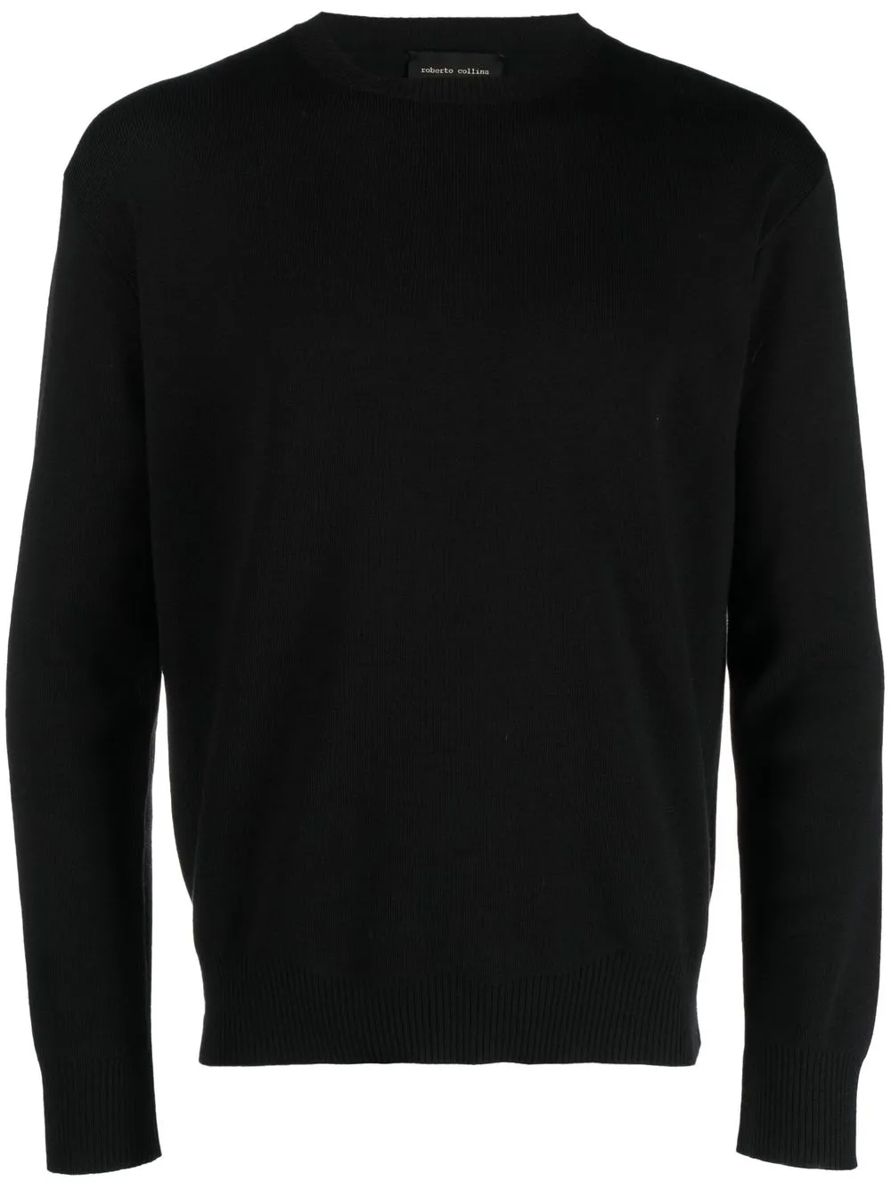

Roberto Collina crew-neck long-sleeve jumper - Black