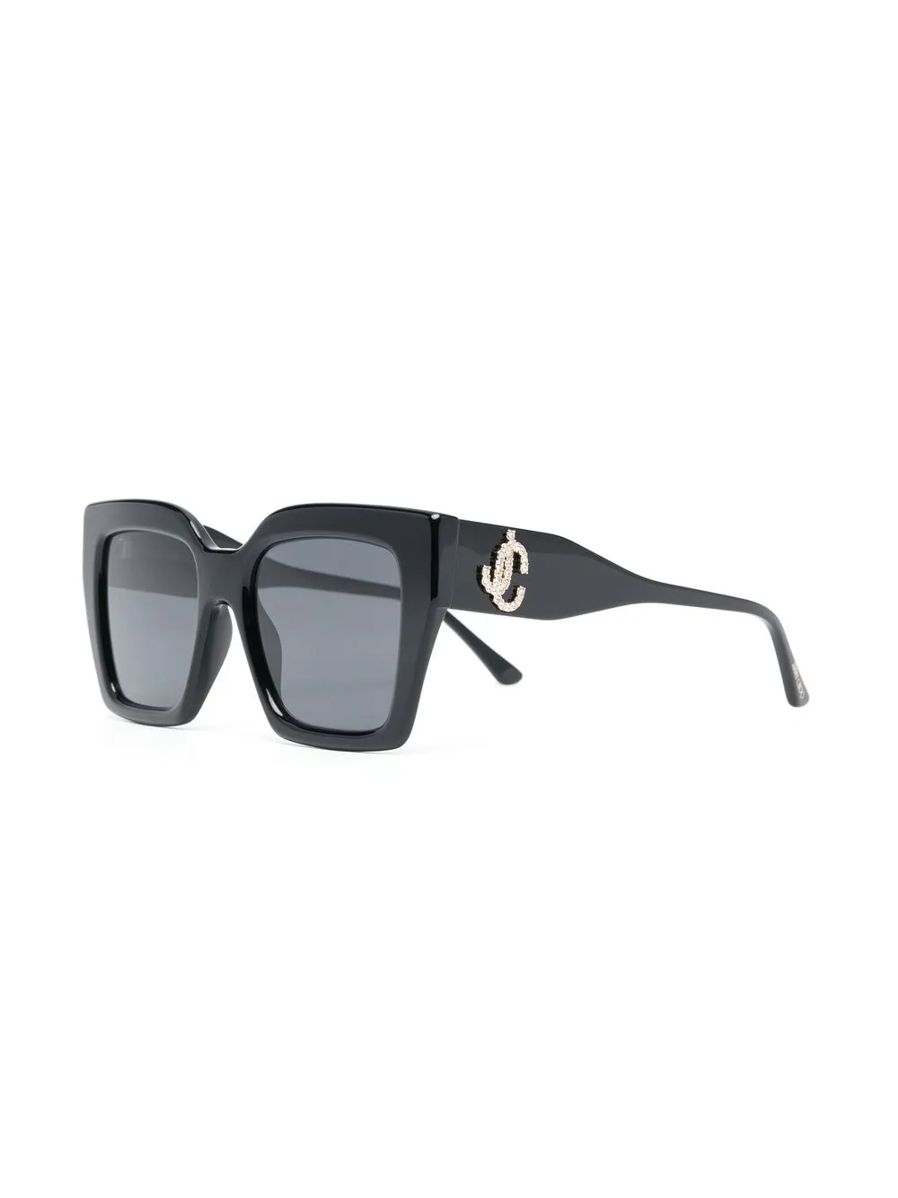 Jimmy Choo Eyewear Zonnebril met oversized montuur - Zwart