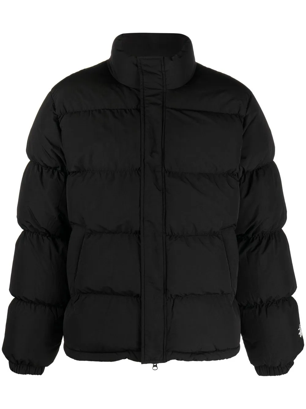 

Stüssy logo-embroidered puffer jacket - Black