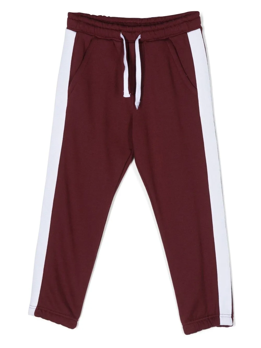 

Paolo Pecora Kids pantalones con rayas laterales - Rojo