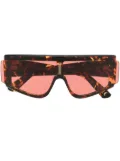 Aries oversized-frame design sunglasses - Brown