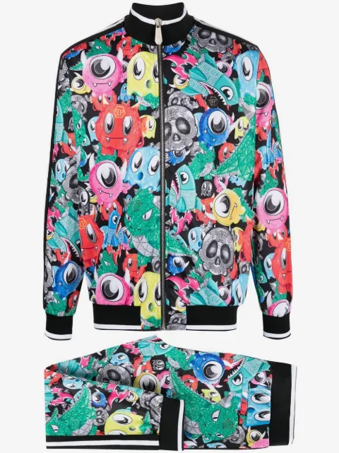 Philipp Plein cartoon-print tracksuit