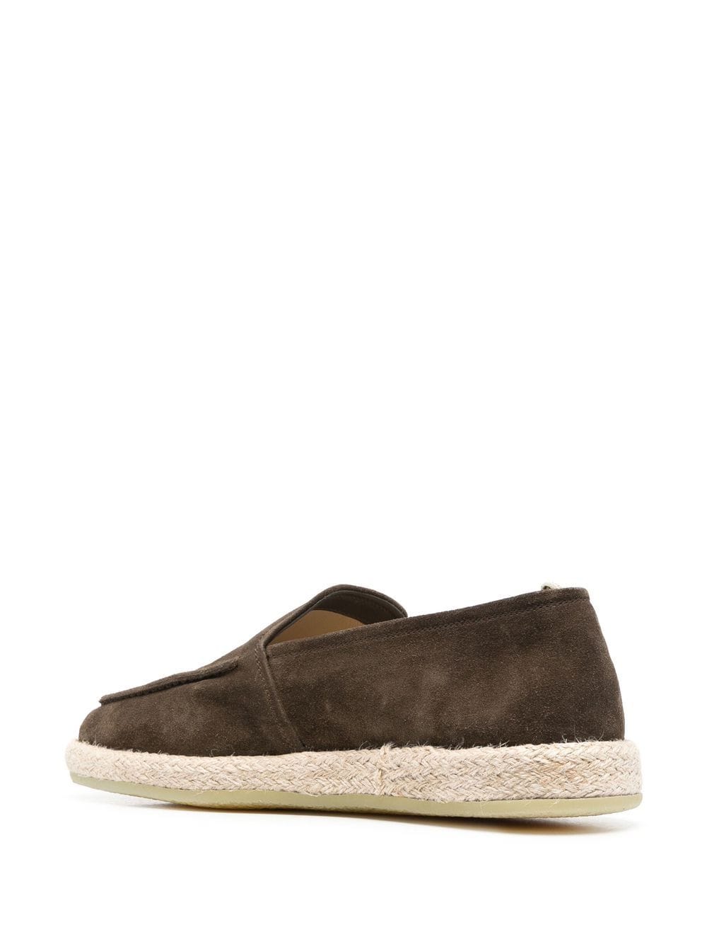 Shop Officine Creative Roped Suede Loafers In Green