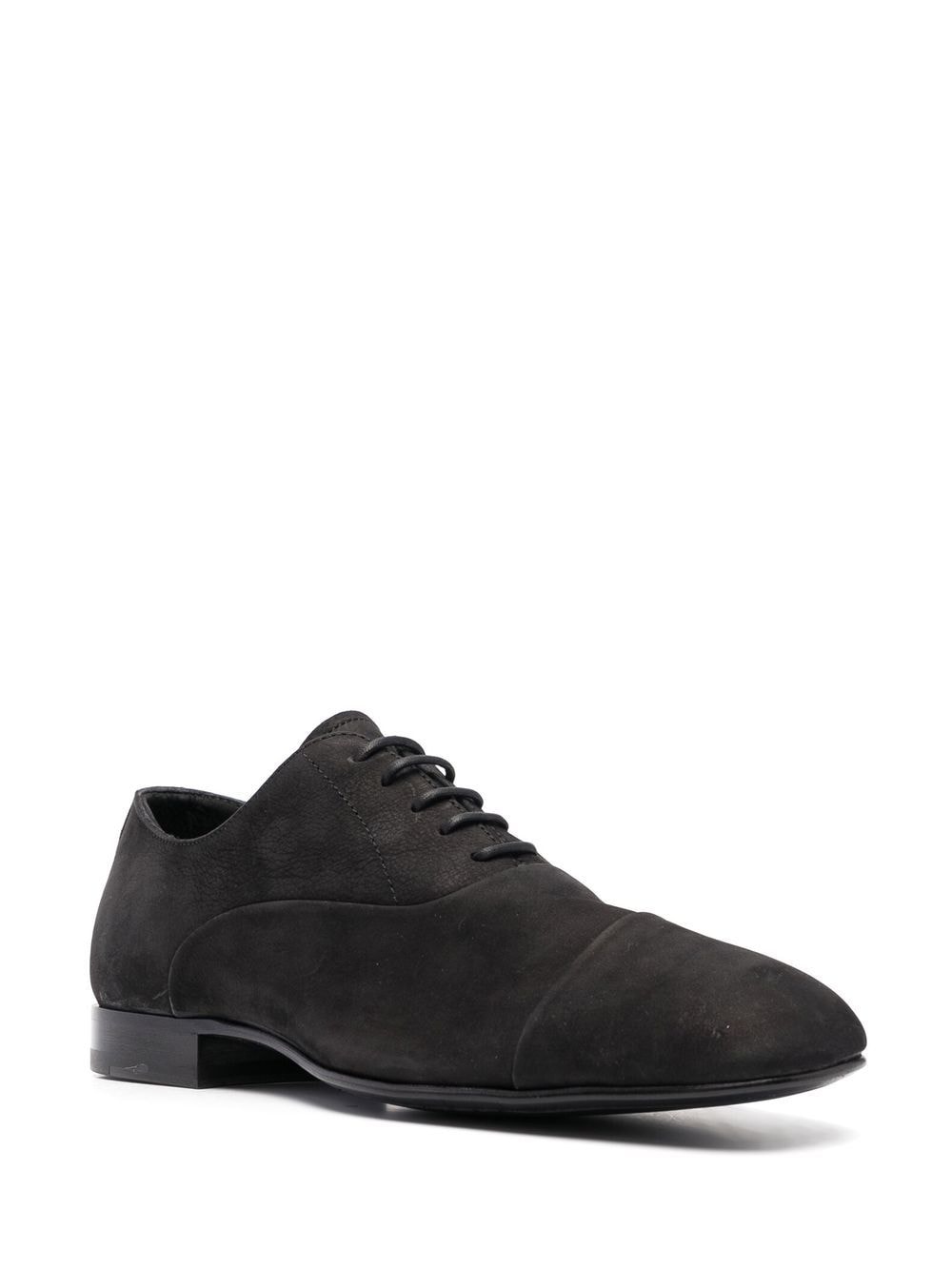 Shop Officine Creative Lace-up Suede Oxford Shoes In Nero