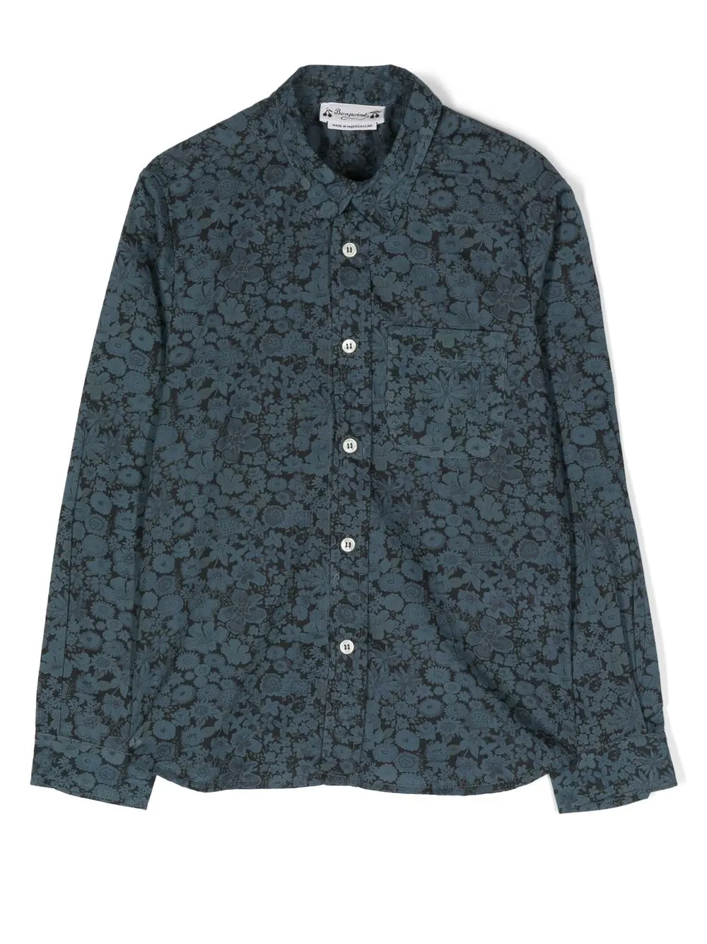 

Bonpoint floral-print shirt - Blue