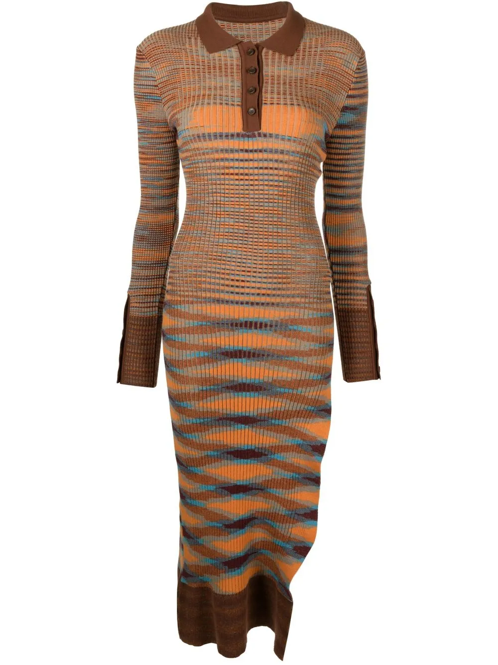 

Jacquemus Zucca striped knit dress - Orange