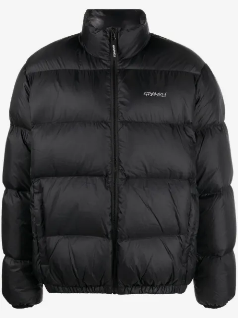 Gramicci logo-embroidered down puffer jacket