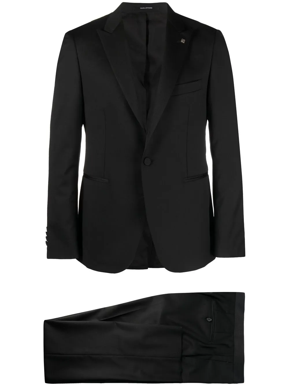 

Tagliatore two-piece wool dinner suit - Black