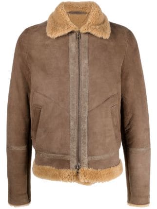 Salvatore Santoro shearling-lined Suede Jacket - Farfetch