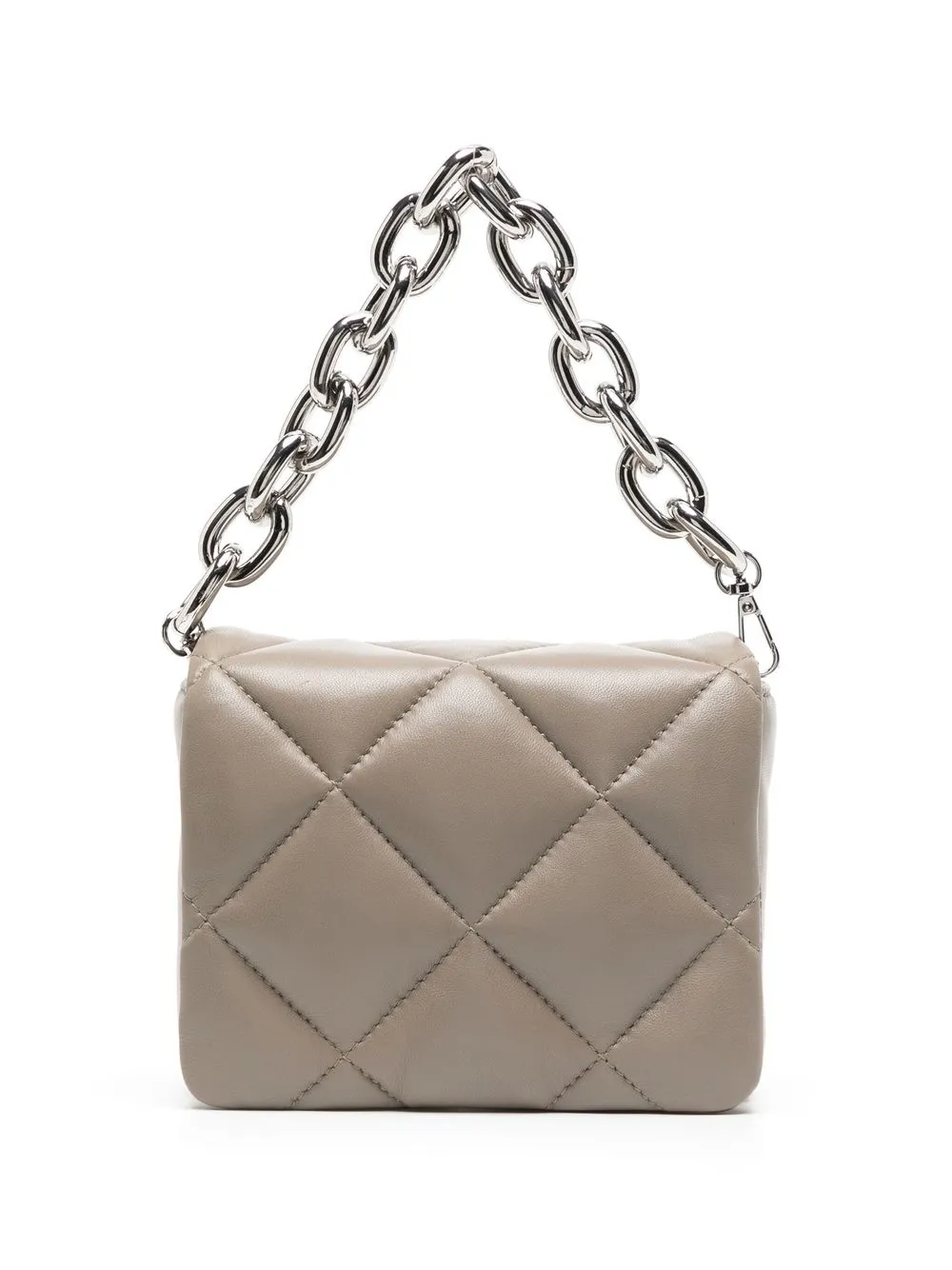 

STAND STUDIO Hestia quilted chain-detail shoulder bag - Silver