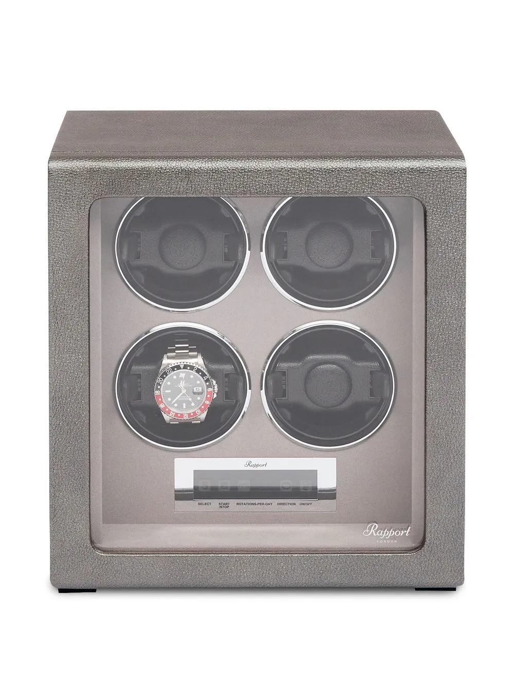 

Rapport Quantum Quad watch winder - Silver