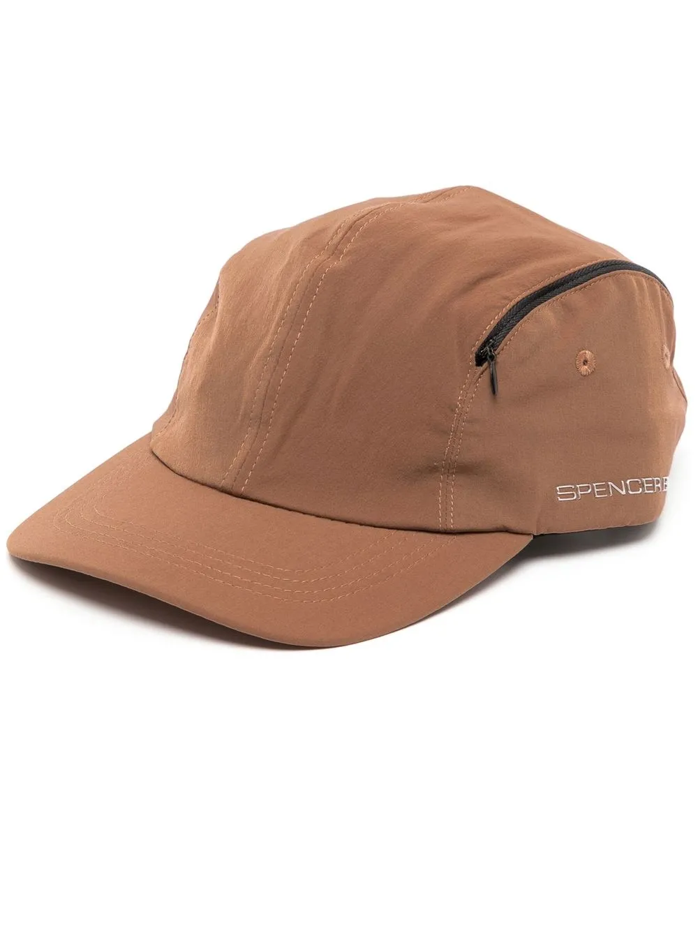 

Spencer Badu side logo-plaque baseball cap - Brown