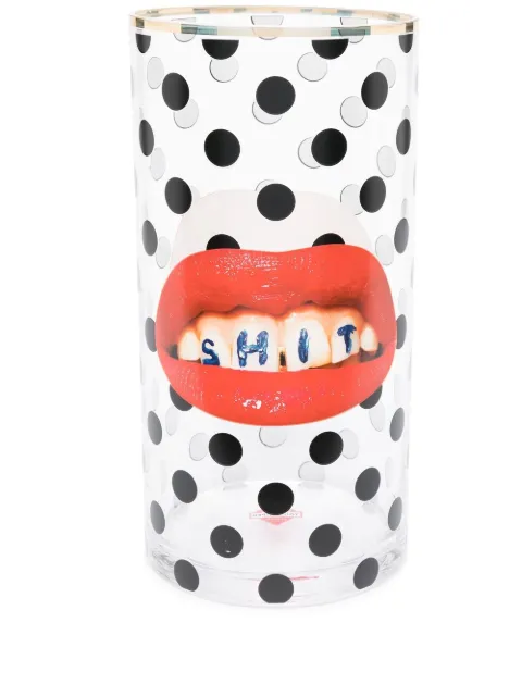 Seletti Toiletpaper lips-print vase