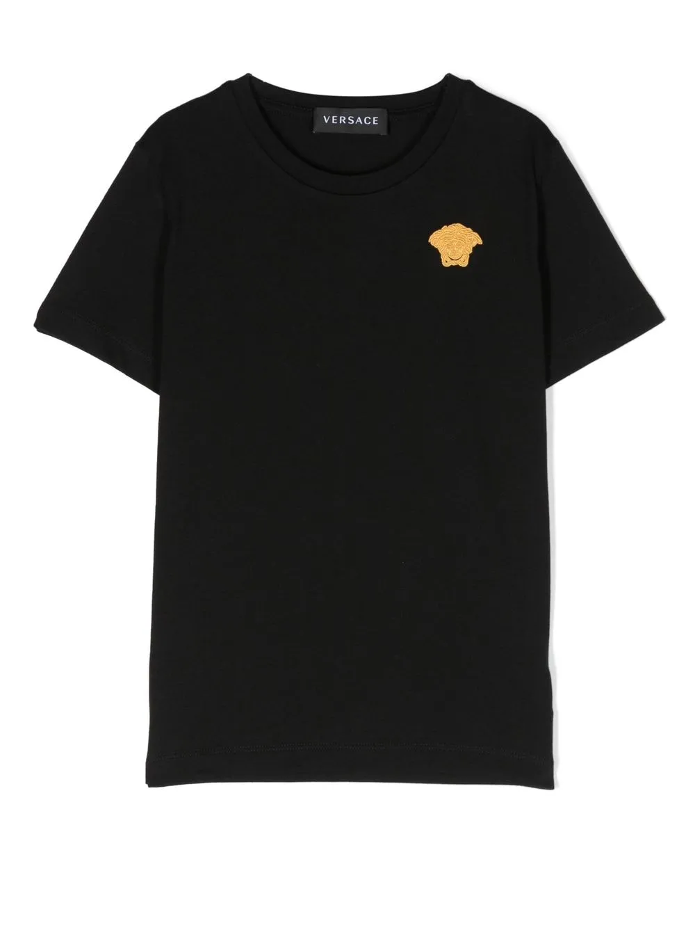 

Versace Kids Medusa logo cotton T-shirt - Black