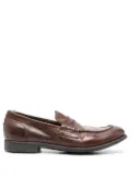 Officine Creative penny-slot leather loafers - Brown