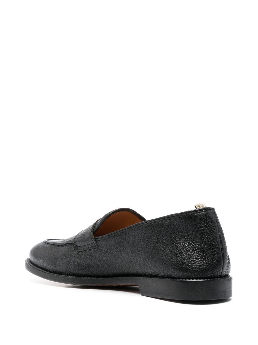 Shop Officine Creative Opera Leather Penny Loafers In Black