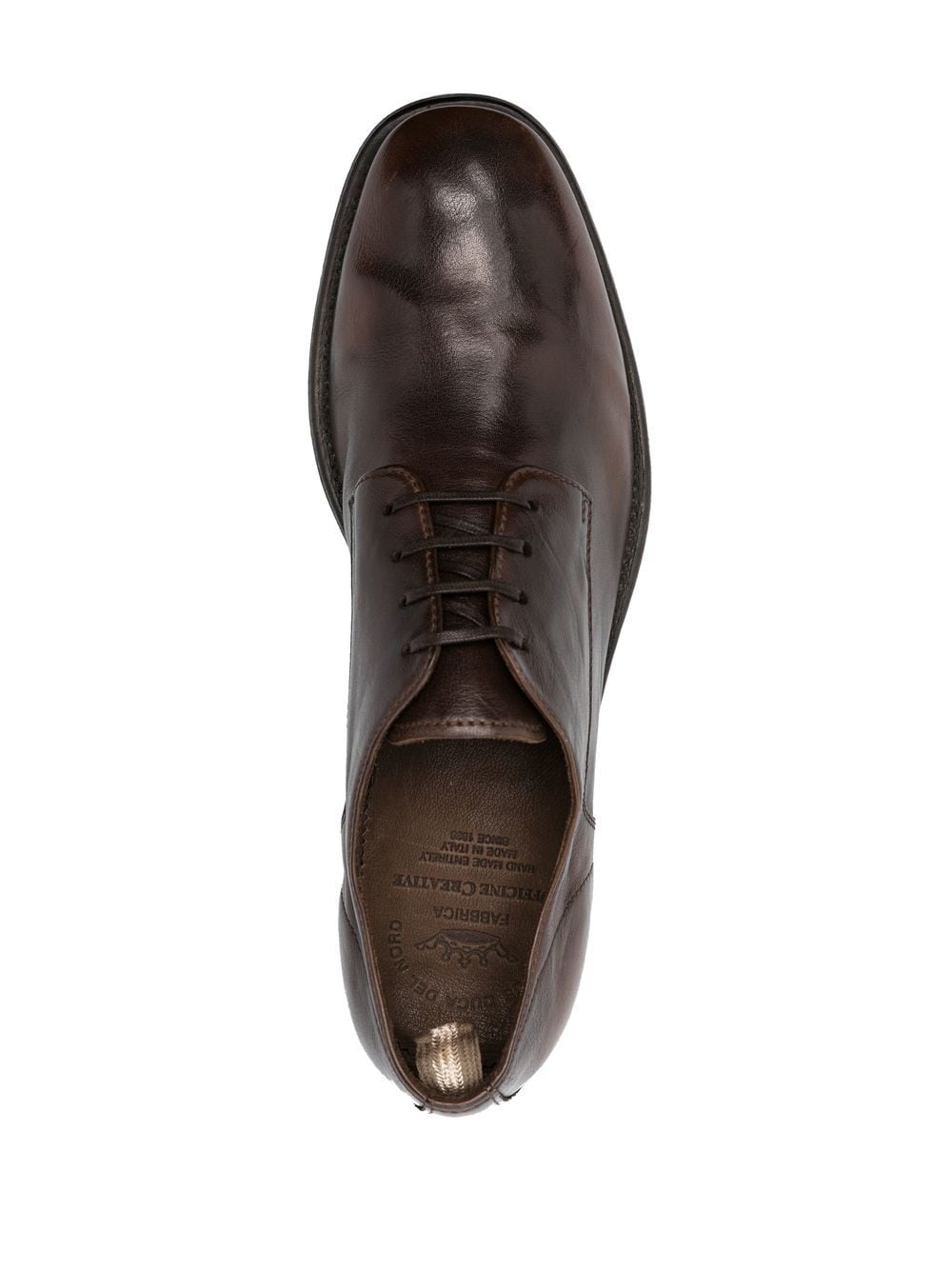 Shop Officine Creative Chronicle Leather Derby Shoes In Brown