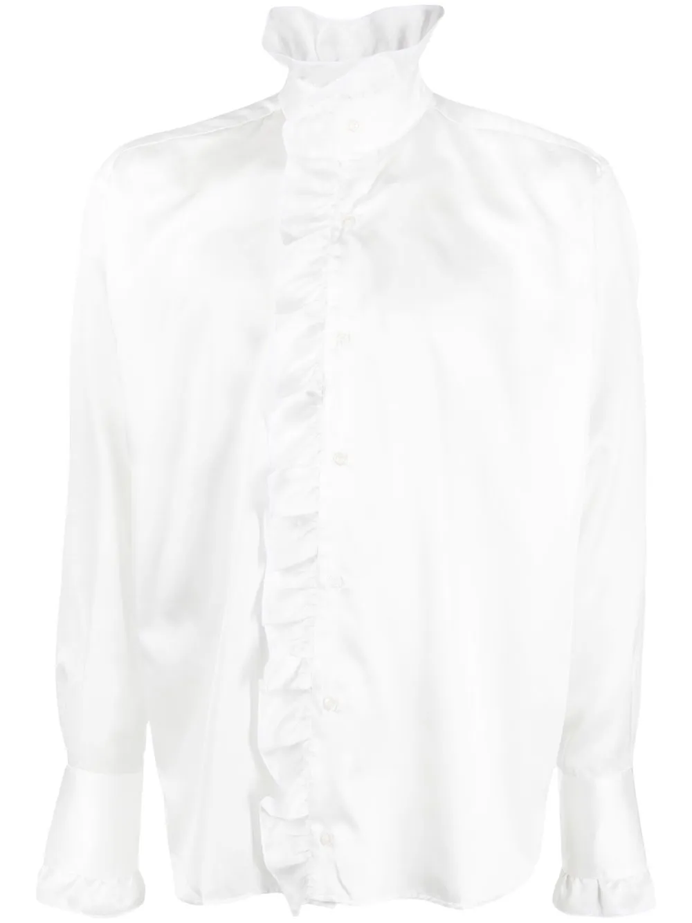 

Gcds camisa con ribete de volantes - Blanco