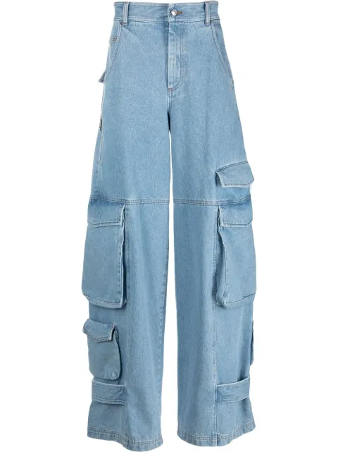 GCDS jeans con bolsillos cargo