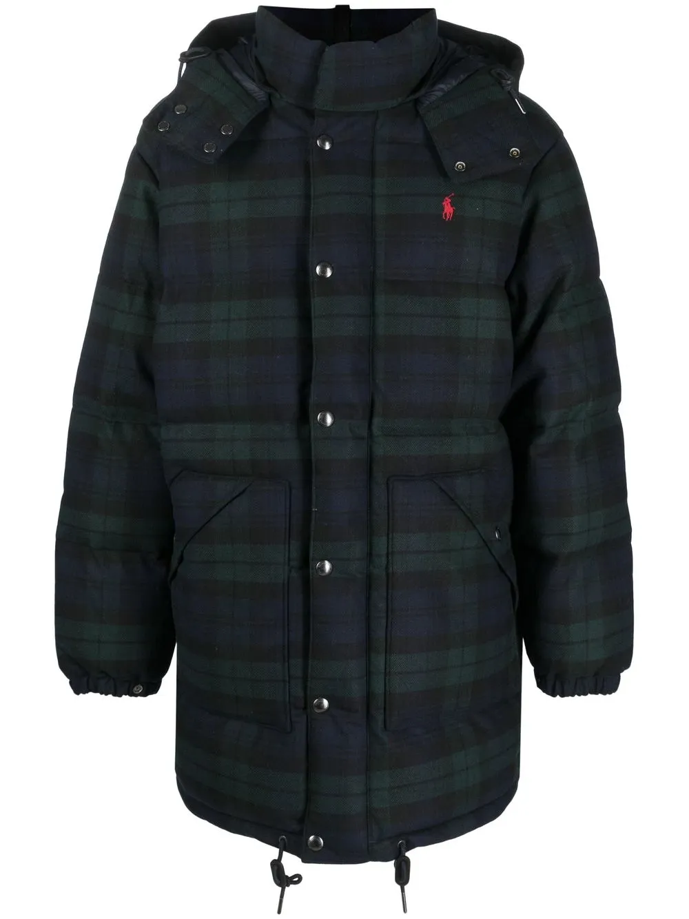 

Polo Ralph Lauren tartan-finish Boulder coat - Black