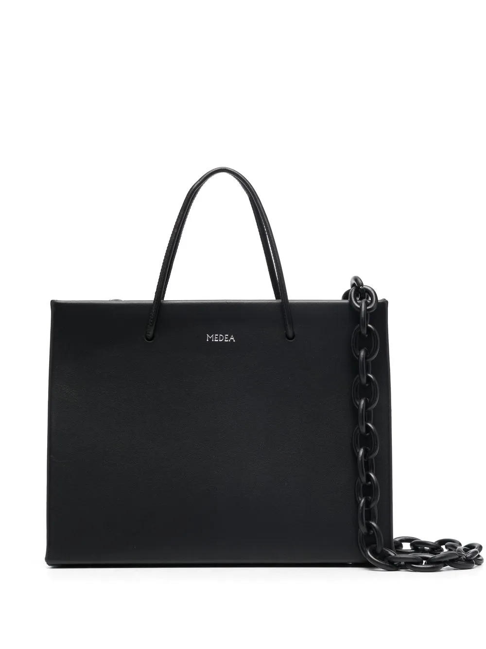 

Medea small leather tote bag - Black