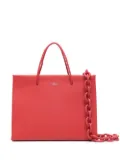 Medea small leather tote bag - Red