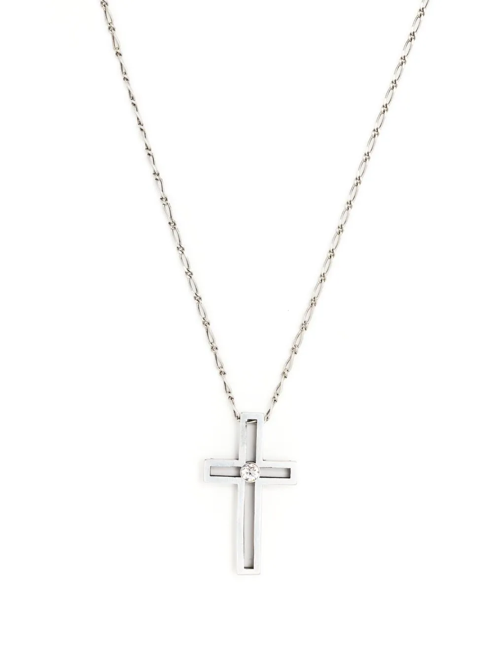 

Saint Laurent cross-pendant necklace - Silver