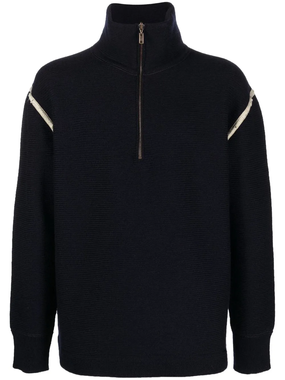 

Maison Margiela half-zip wool jumper - Blue