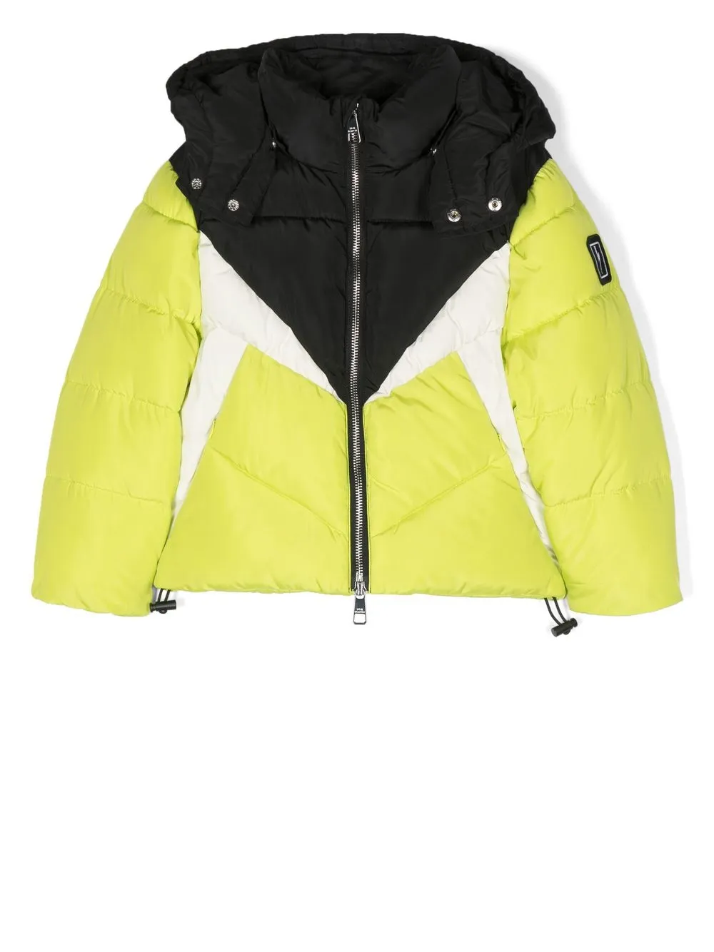 

Neil Barrett Kids colour-block padded jacket - Black