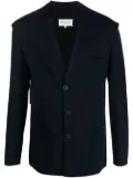 Maison Margiela Milano-stitch single-breasted blazer - Blue