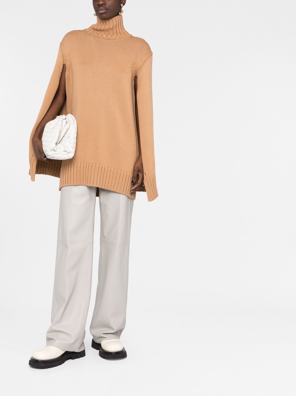 Jil Sander Wollen coltrui - Bruin