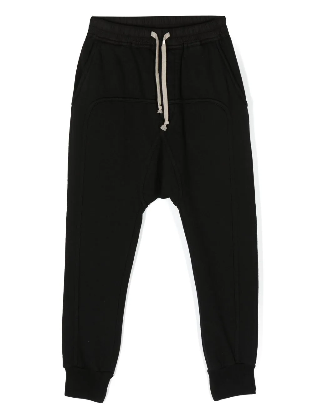 

Rick Owens Kids drawstring organic-cotton track pants - Black