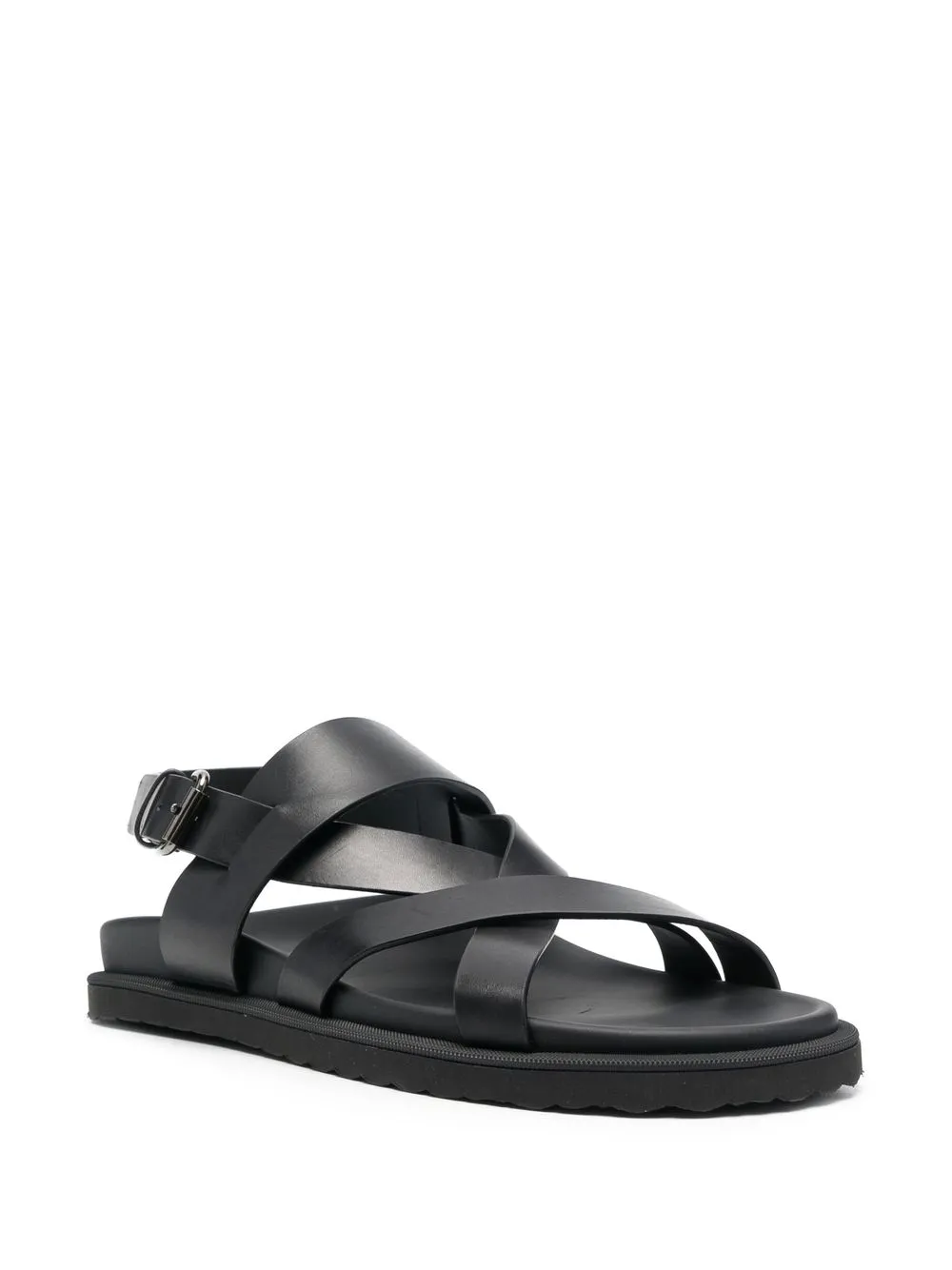 Officine Creative Charrat sandalen met gekruiste bandjes - Zwart